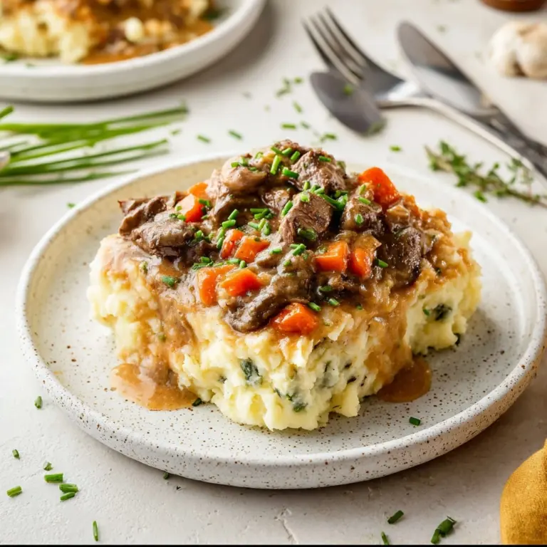 Fall Apple Cider Stew over Mashed Potatoes Recipe