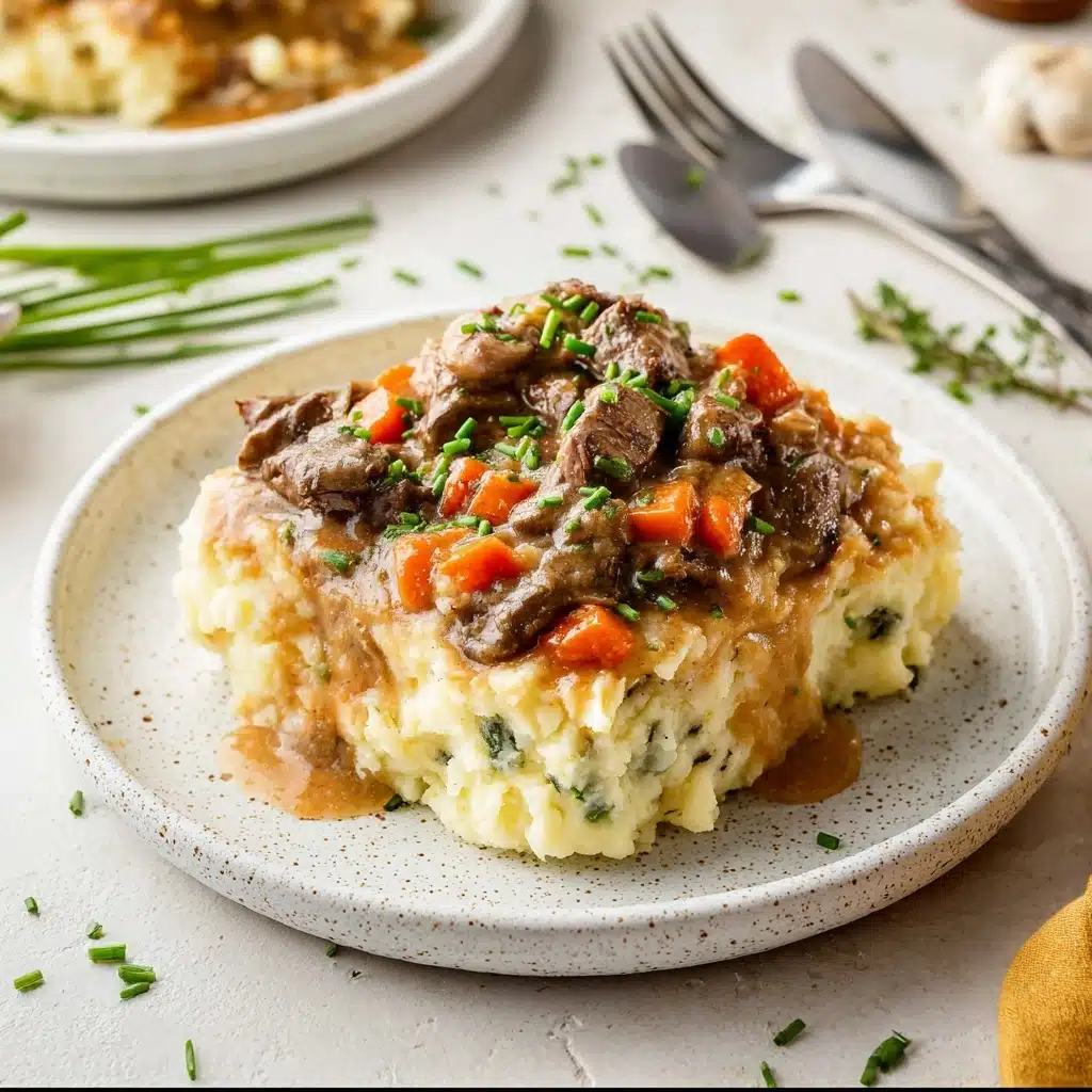 Fall Apple Cider Stew over Mashed Potatoes Recipe - Recipe Image
