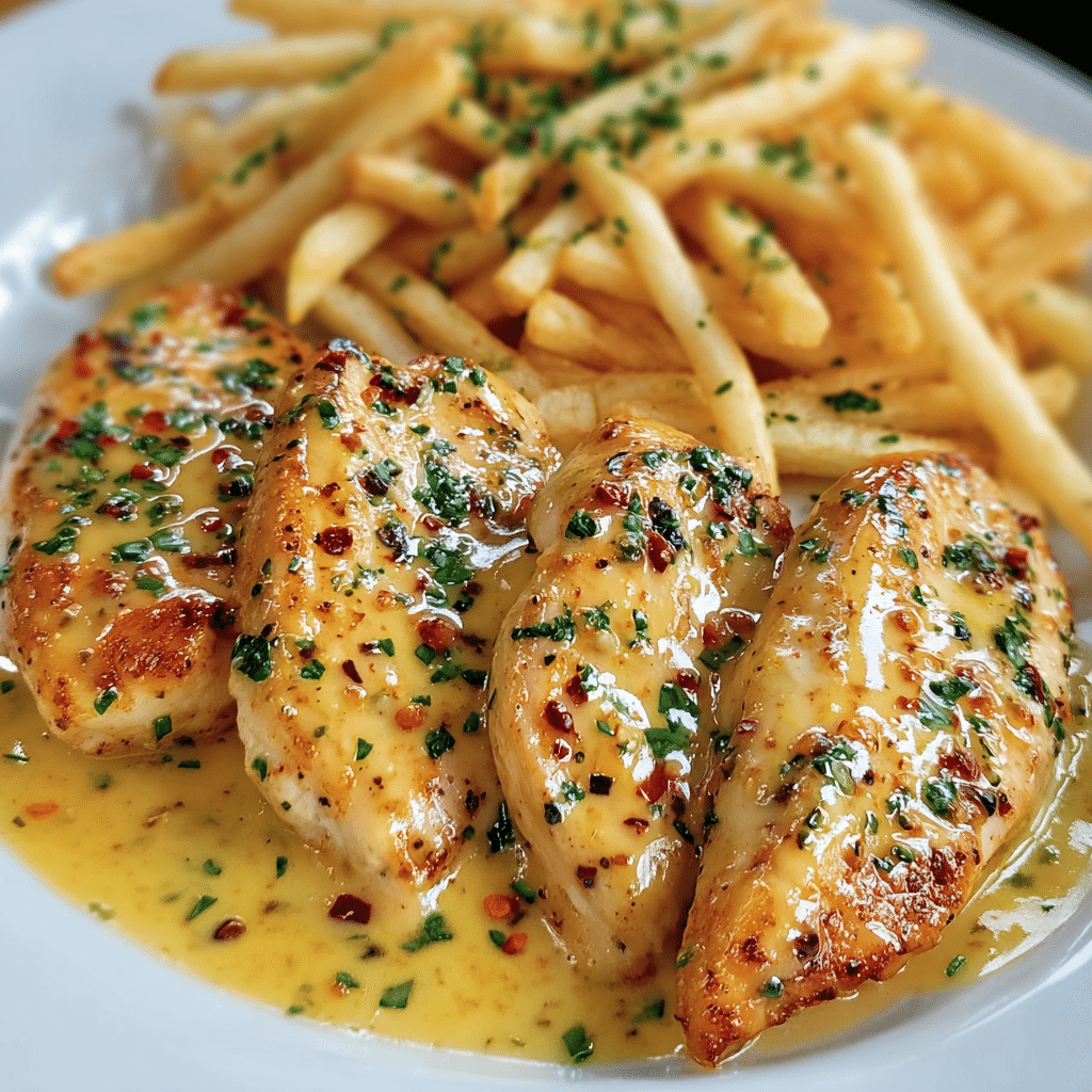 Chicken Fillet in Spicy, Creamy Garlic-Parmesan Sauce Recipe - Recipe Image