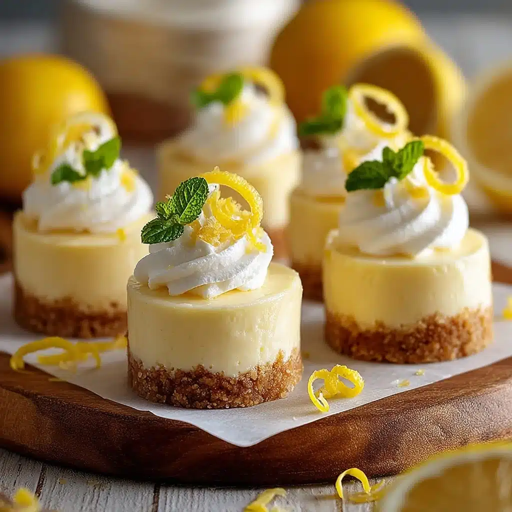 Mini Lemon Cheesecakes Recipe - Recipe Image