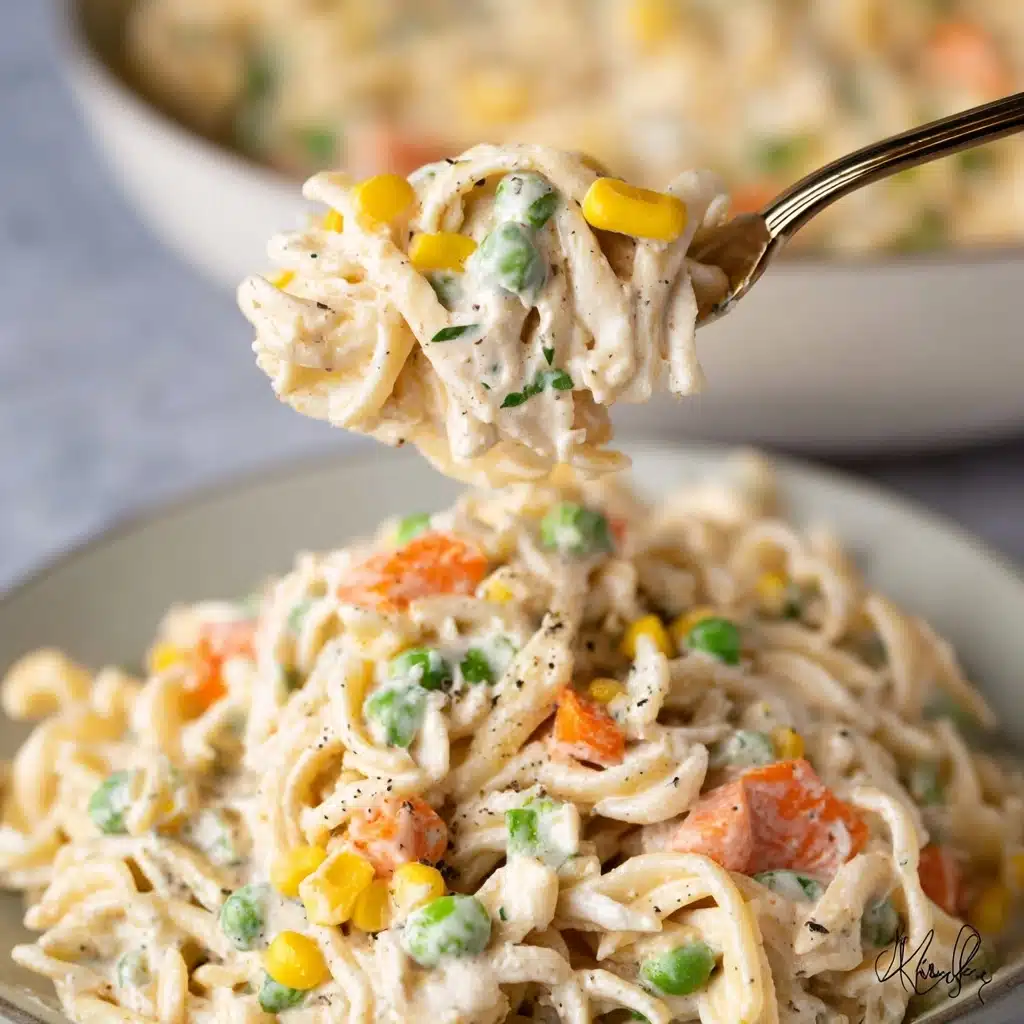 Chicken Pot Pie Pasta Recipe - Recipe Image