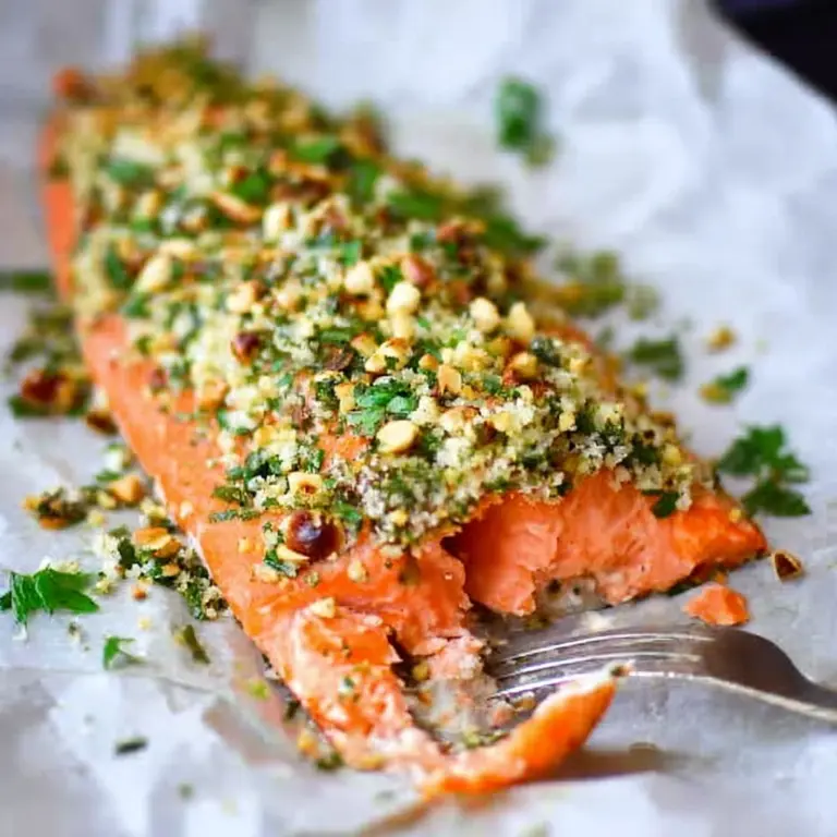 Feta and Herb Crusted Salmon Recipe