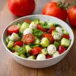 Easy Cucumber Mozzarella Salad Recipe