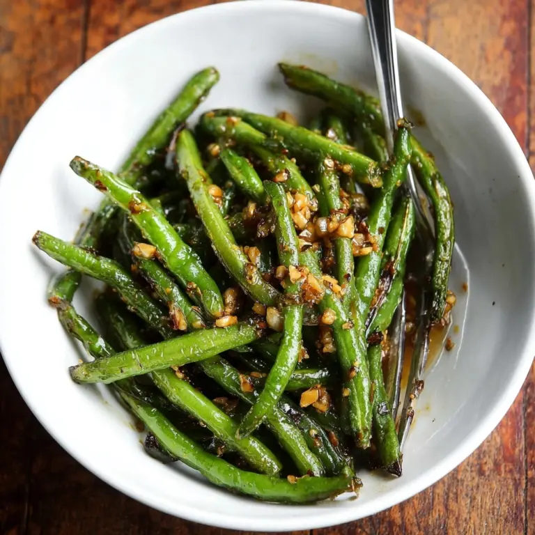 Chinese Green Beans With Garlic Sauce Recipe