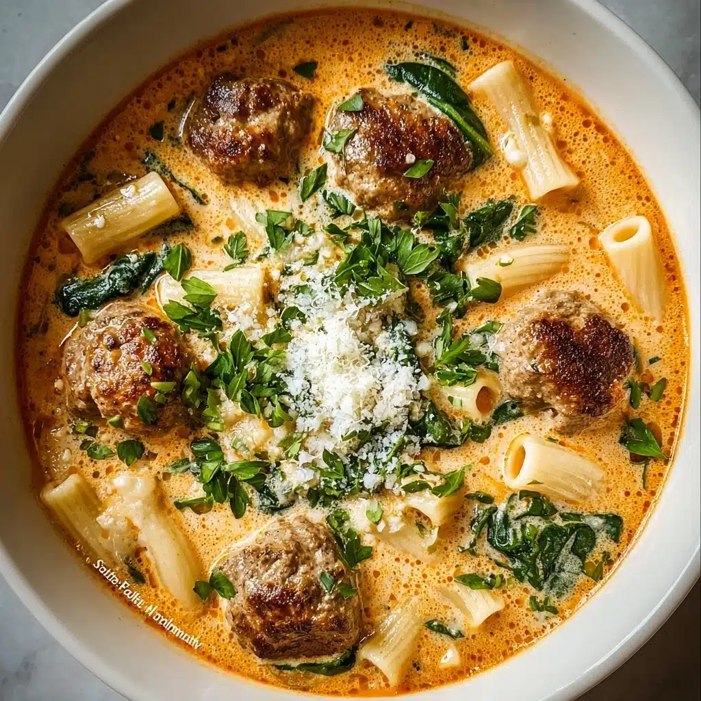 Cozy Creamy Italian Meatball Soup Recipe for Fall - Recipe Image