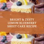 Lemon Blueberry Sheet Cake Recipe