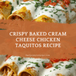 Baked Cream Cheese Chicken Taquitos Recipe