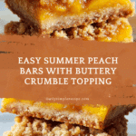 Heavenly Summer Peach Bars Recipe