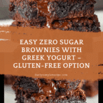 Easy Zero Sugar Brownies with Greek Yogurt Recipe