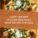 Cozy Creamy Italian Meatball Soup Recipe for Fall