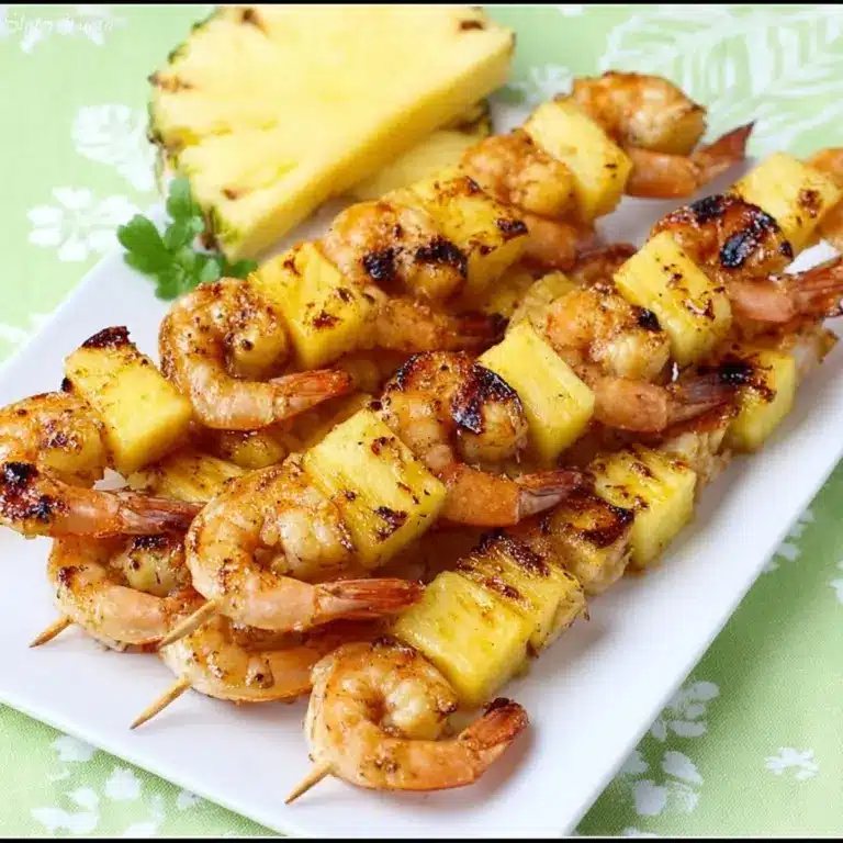 Shrimp and Pineapple Skewers Recipe