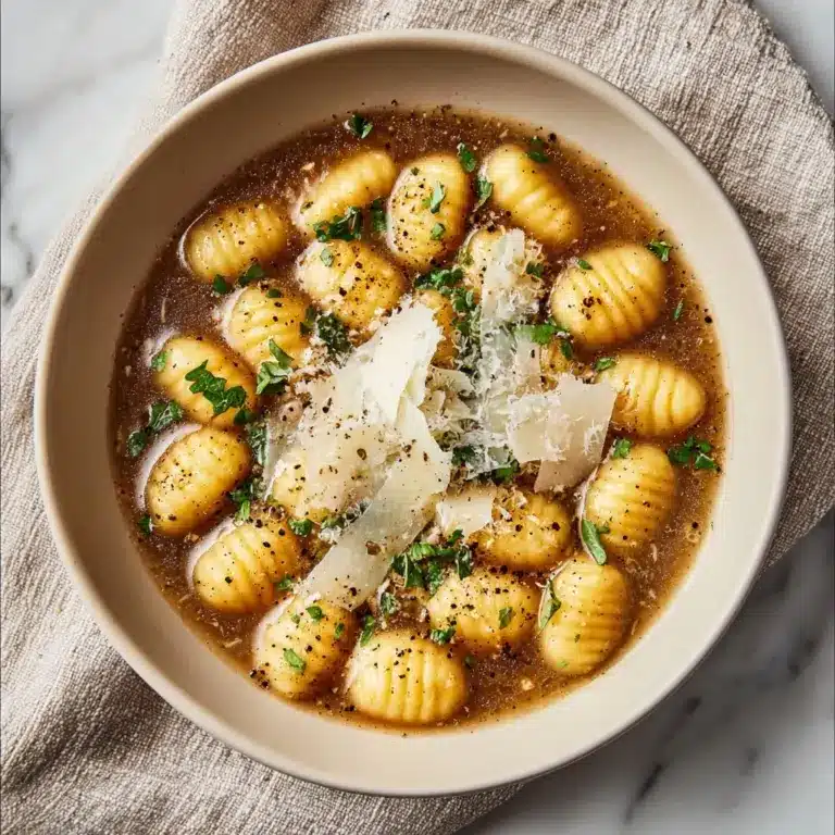 French Onion Gnocchi Soup Recipe