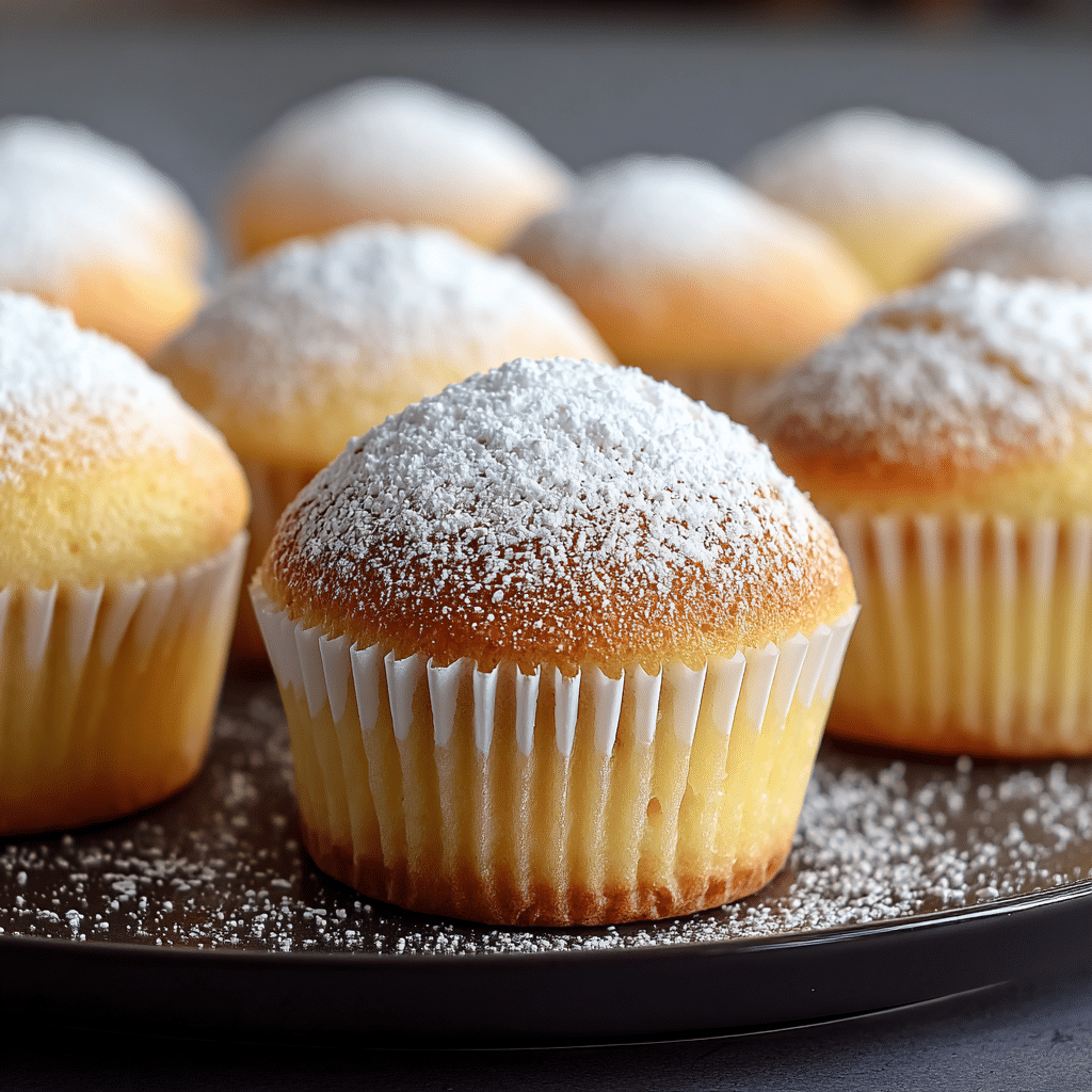 Fluffy Japanese Cotton Cheesecake Cupcakes Recipe - Recipe Image