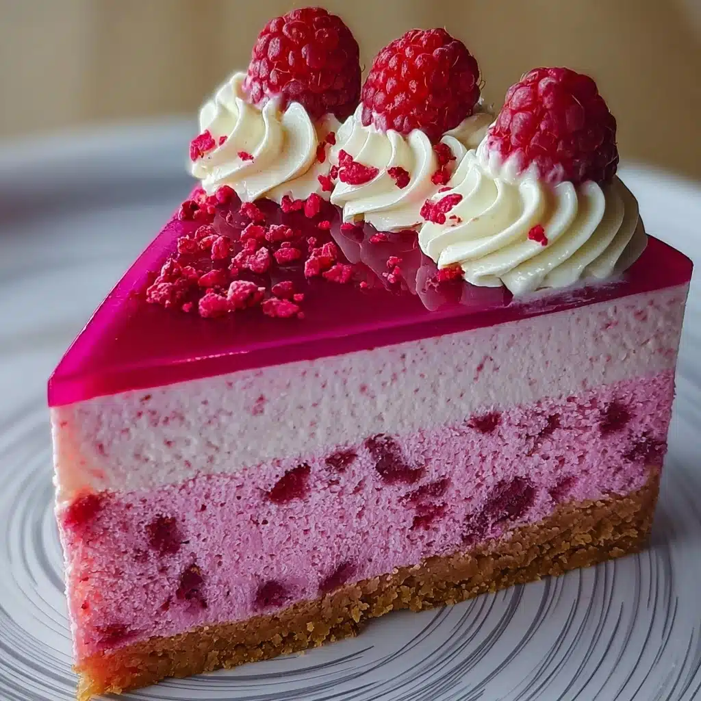 Luxurious Pink Velvet Raspberry Cheesecake Recipe - Recipe Image
