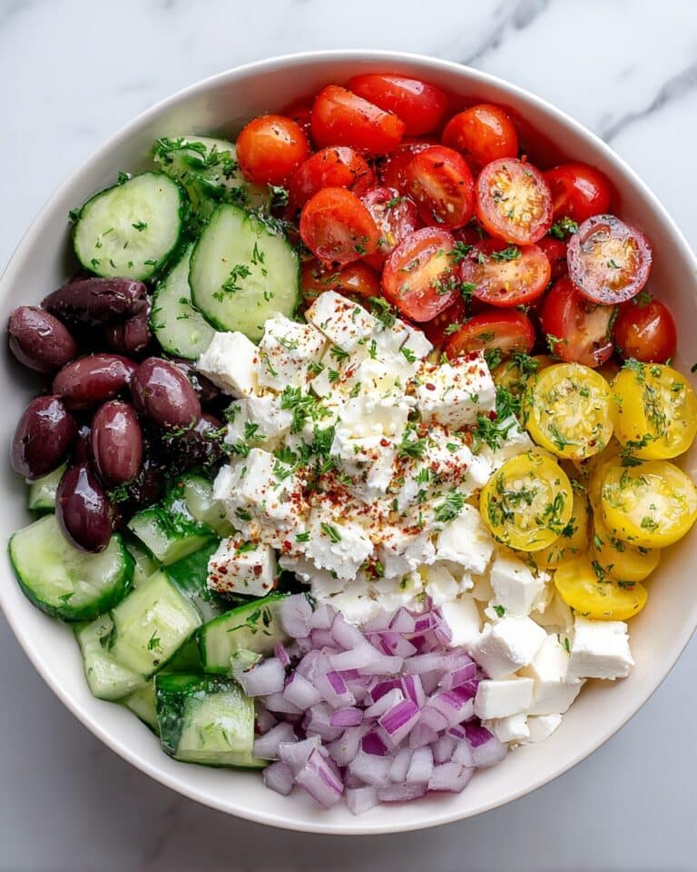 Greek Salad Cottage Cheese Bowl Recipe
