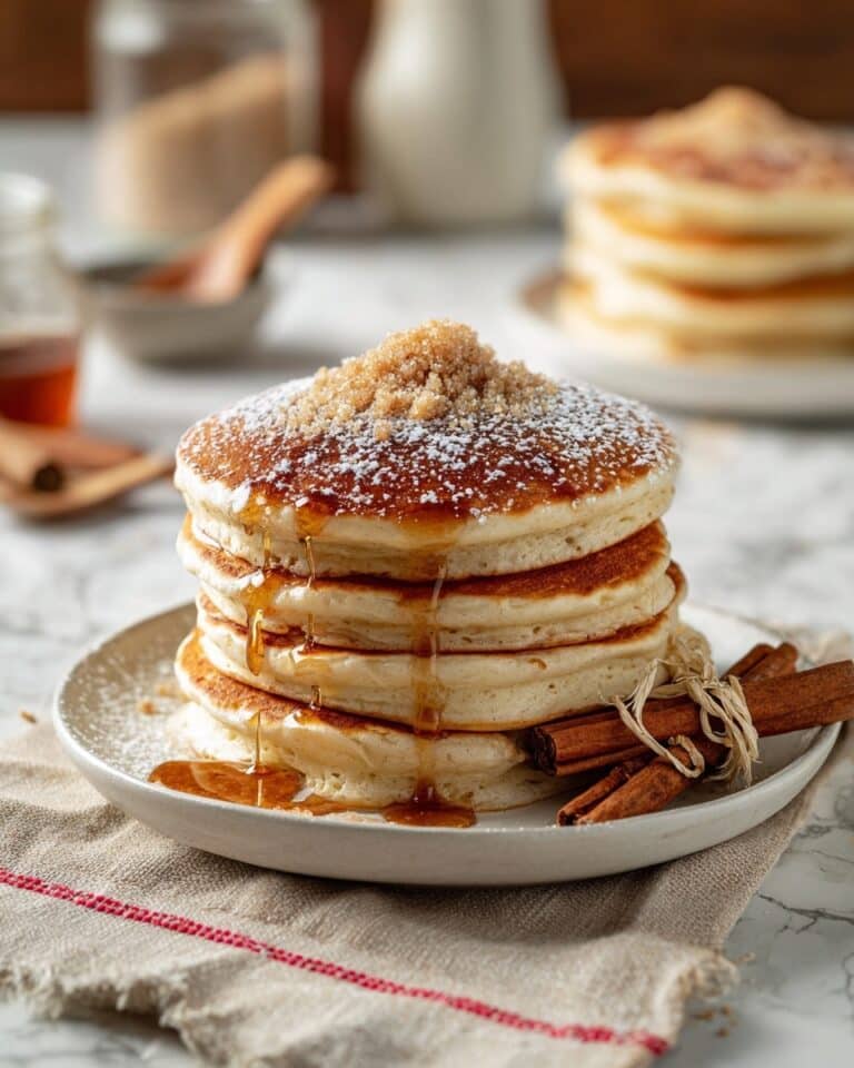 Vanilla Cinnamon Buttermilk Pancakes Recipe