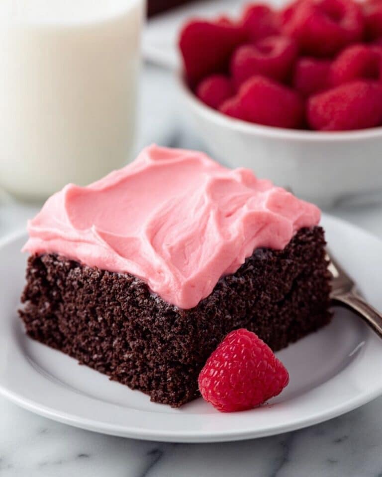 Chocolate Cake with Raspberry Frosting Recipe
