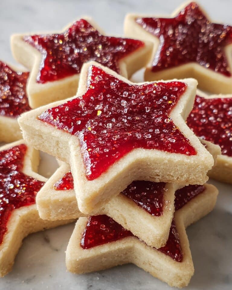Sugar Plum Shortbread Cookies with Orange-Pecan Spice and Jam Topping Recipe