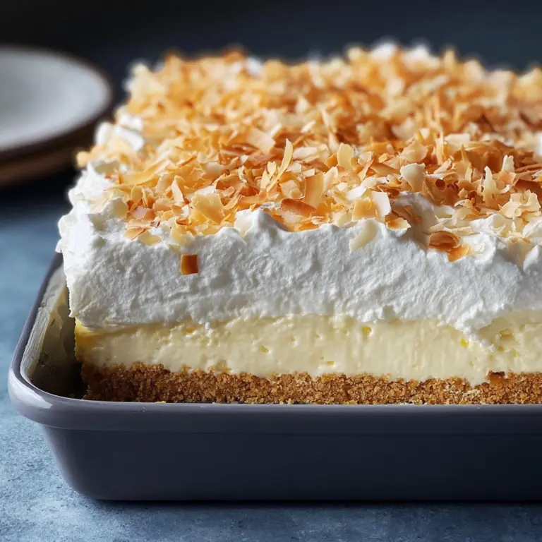 Coconut Cream Lush: A Slice of Summer in Every Bite Recipe