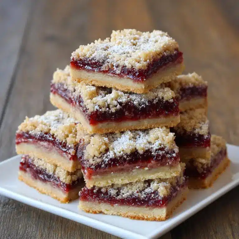 Jam Shortbread Bars Recipe
