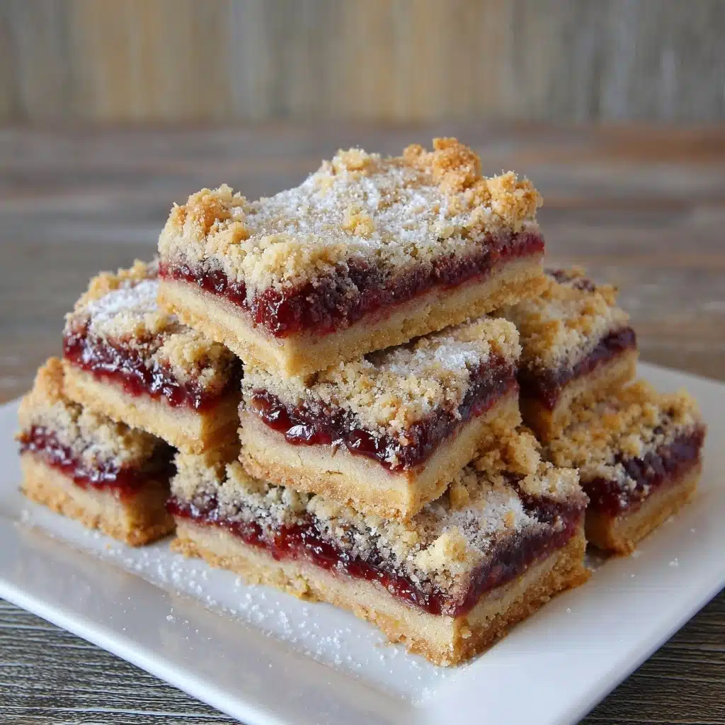 Jam Shortbread Bars Recipe - Recipe Image