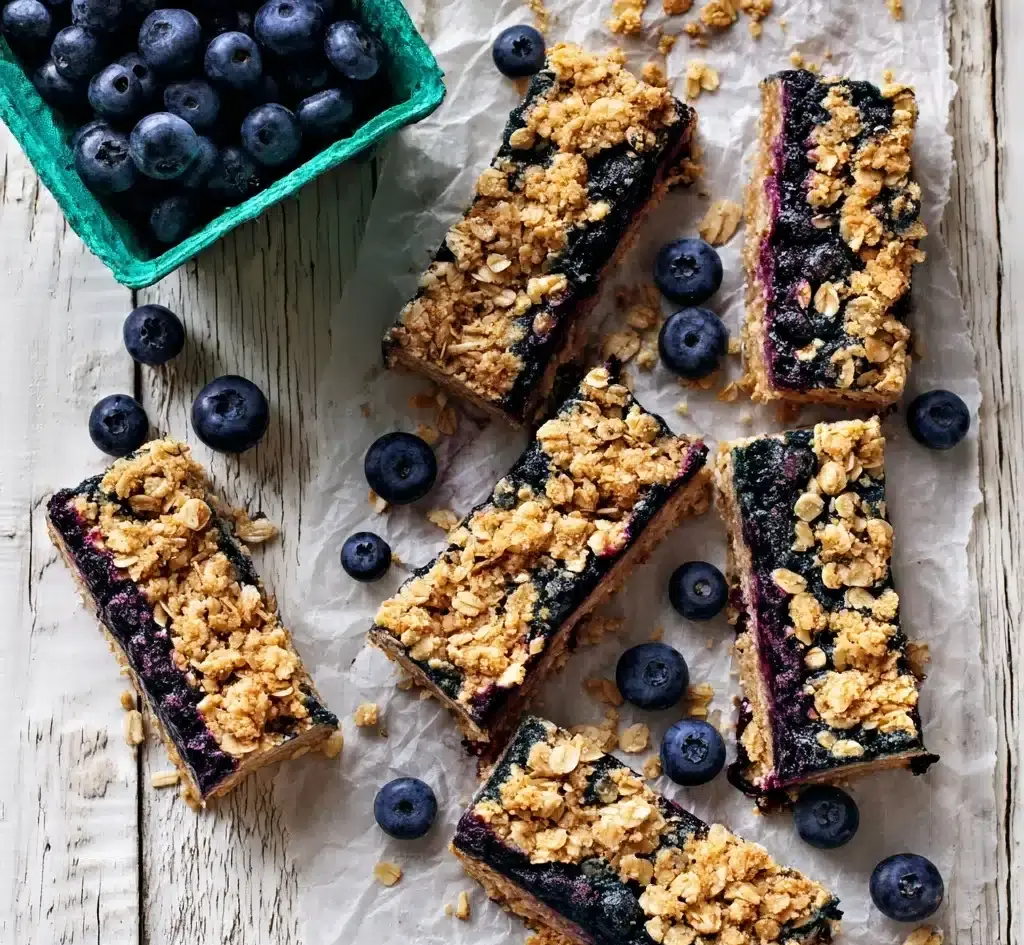 Blueberry Oatmeal Breakfast Bars Recipe