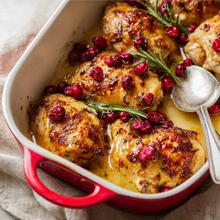 One-Pan Cranberry Rosemary Chicken Recipe