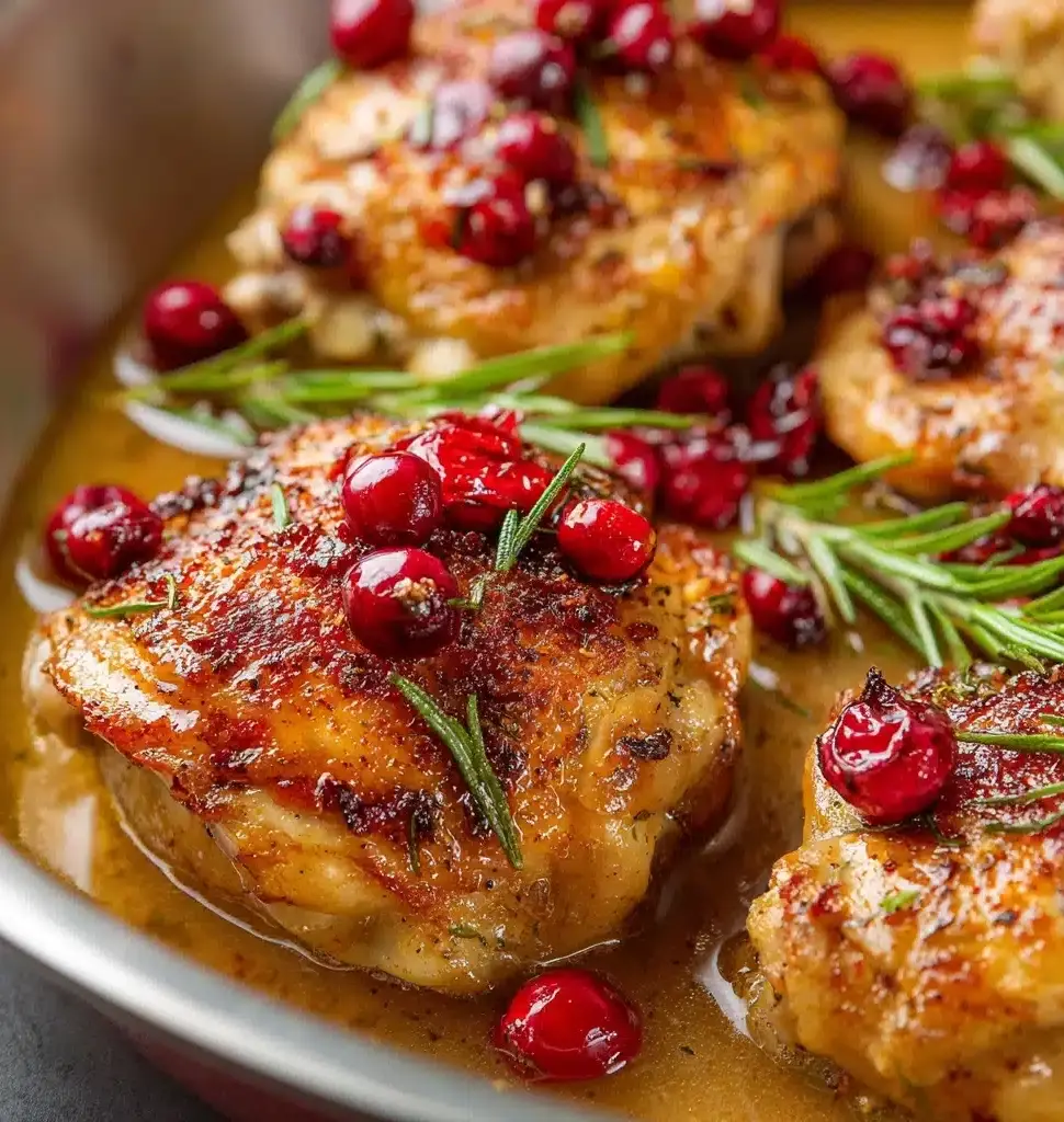 One-Pan Cranberry Rosemary Chicken Recipe