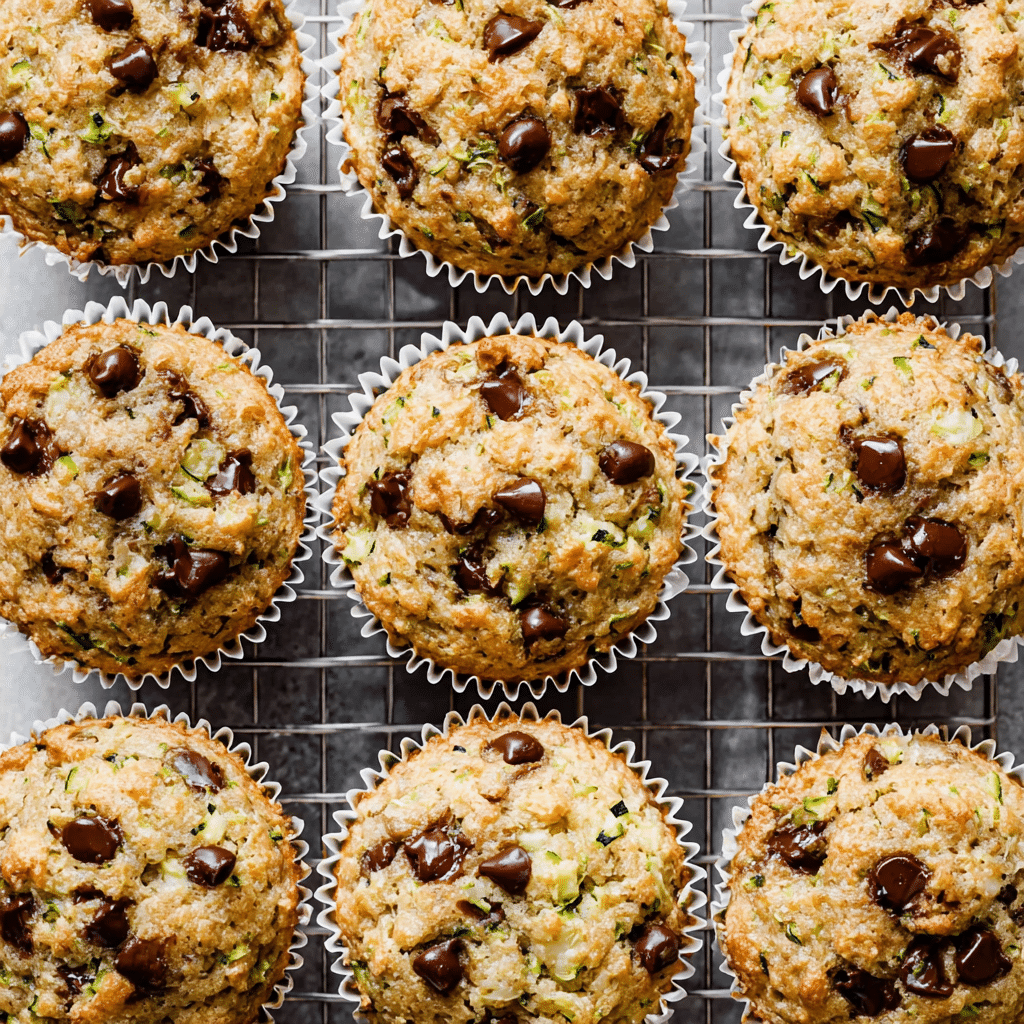 Chocolate Chip Zucchini Muffins Recipe - Recipe Image