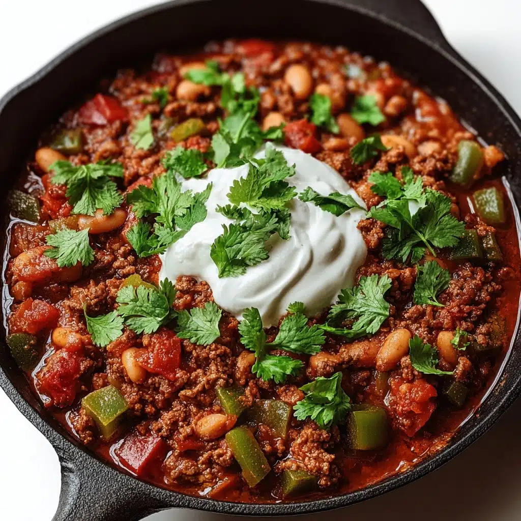 Best Ground Beef Stovetop Chili Recipe - Recipe Image