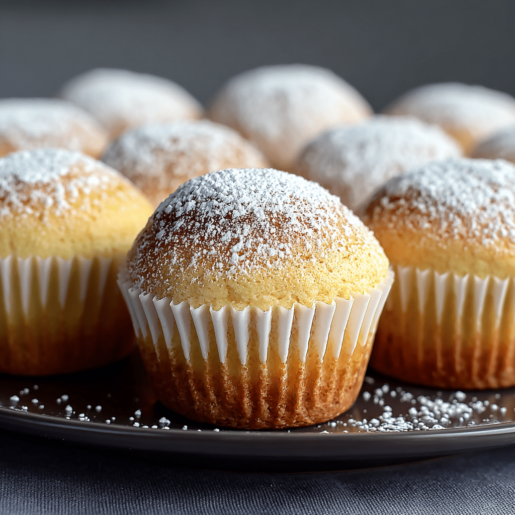 Fluffy Japanese Cotton Cheesecake Cupcakes Recipe - Recipe Image