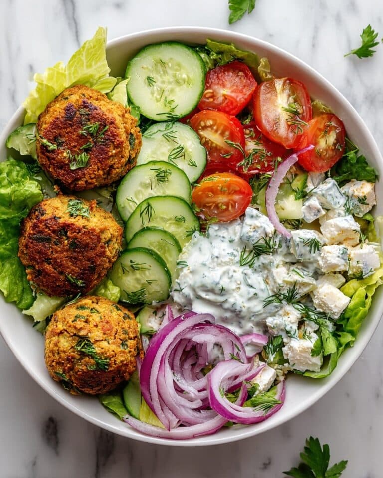 Falafel Cottage Cheese Bowl Recipe