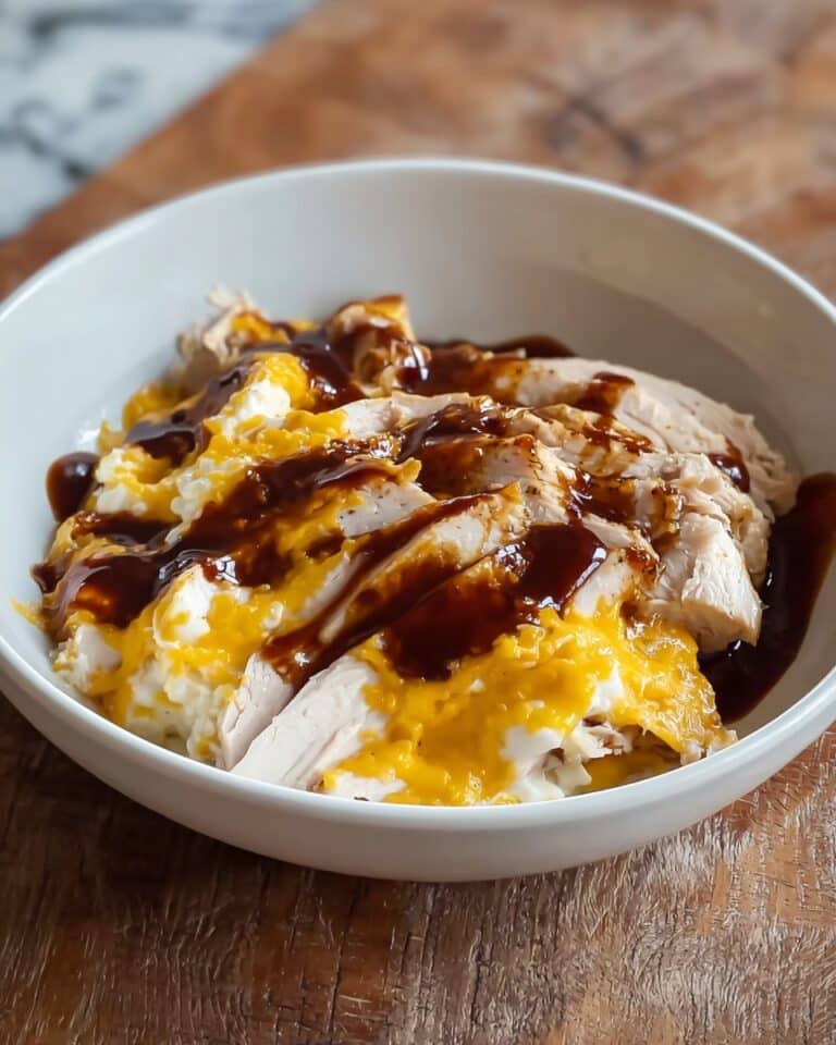 Quick Cottage Cheese BBQ Chicken Bowl Recipe