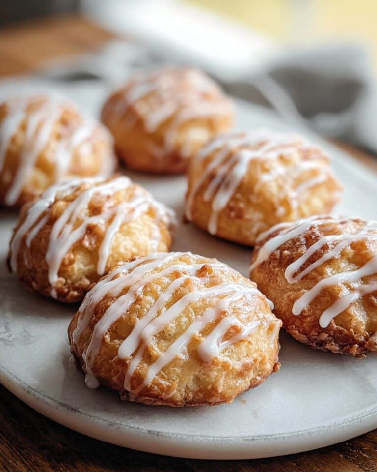 Baked Apple Fritters with Lemon Glaze Recipe