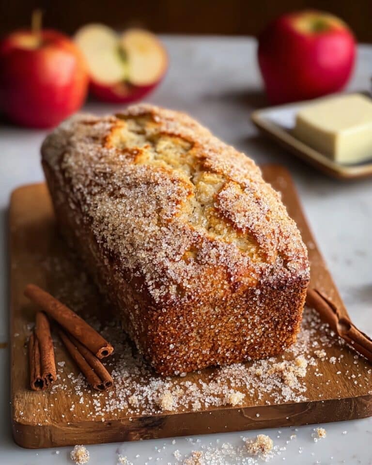 Spiced Apple Cider Donut Loaf Recipe