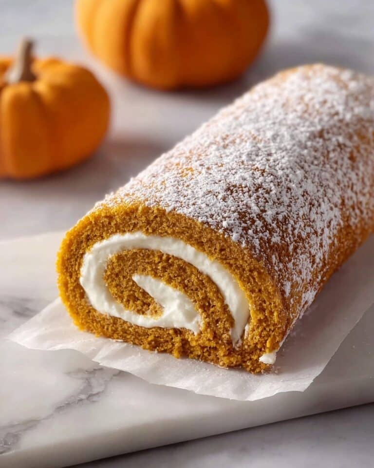 Fall Pumpkin Spice Roll Cake Recipe
