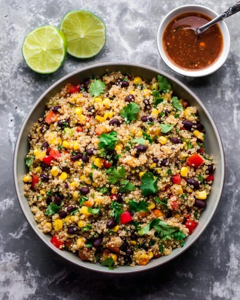 Mexican Quinoa Salad with Honey Lime Vinaigrette Recipe
