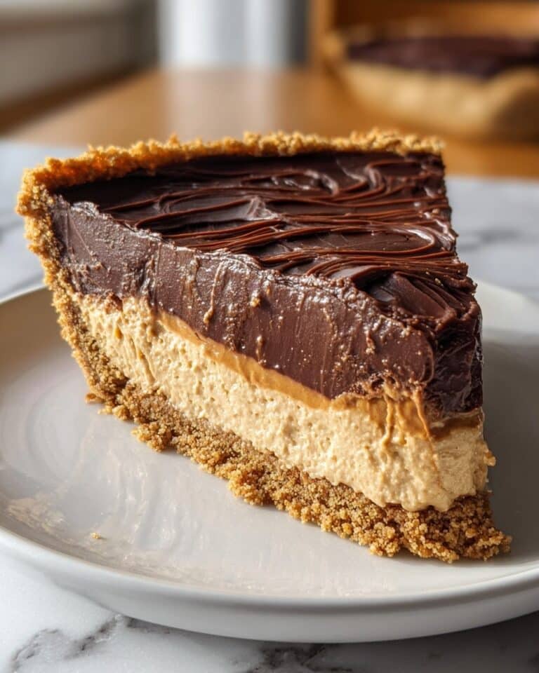 No-Bake Chocolate Peanut Butter Pie Recipe