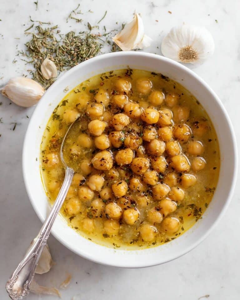 Greek Chickpea Soup with Lemon and Oregano Recipe