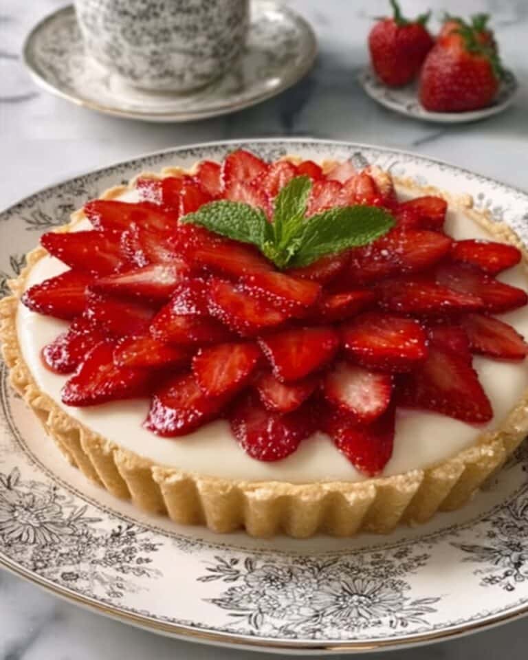 Vanilla Custard & Strawberry Tart Recipe
