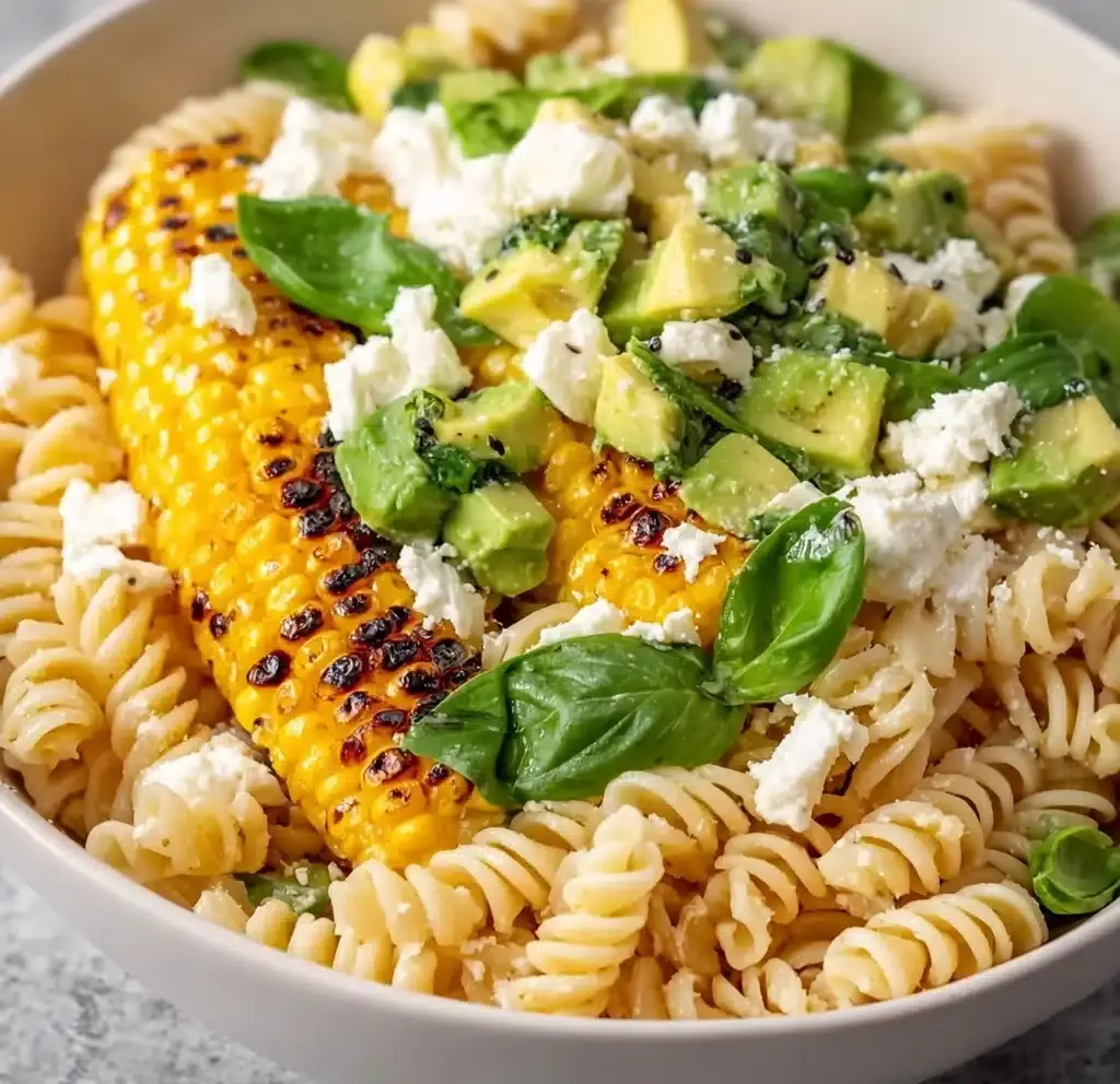 Creamy Street Corn Pasta Salad Recipe