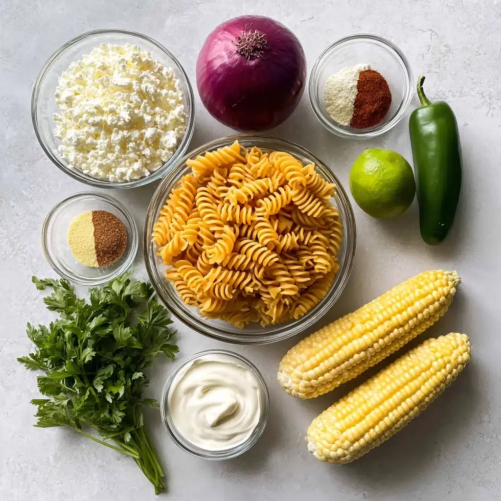 Elote Pasta Salad Recipe - Recipe Image