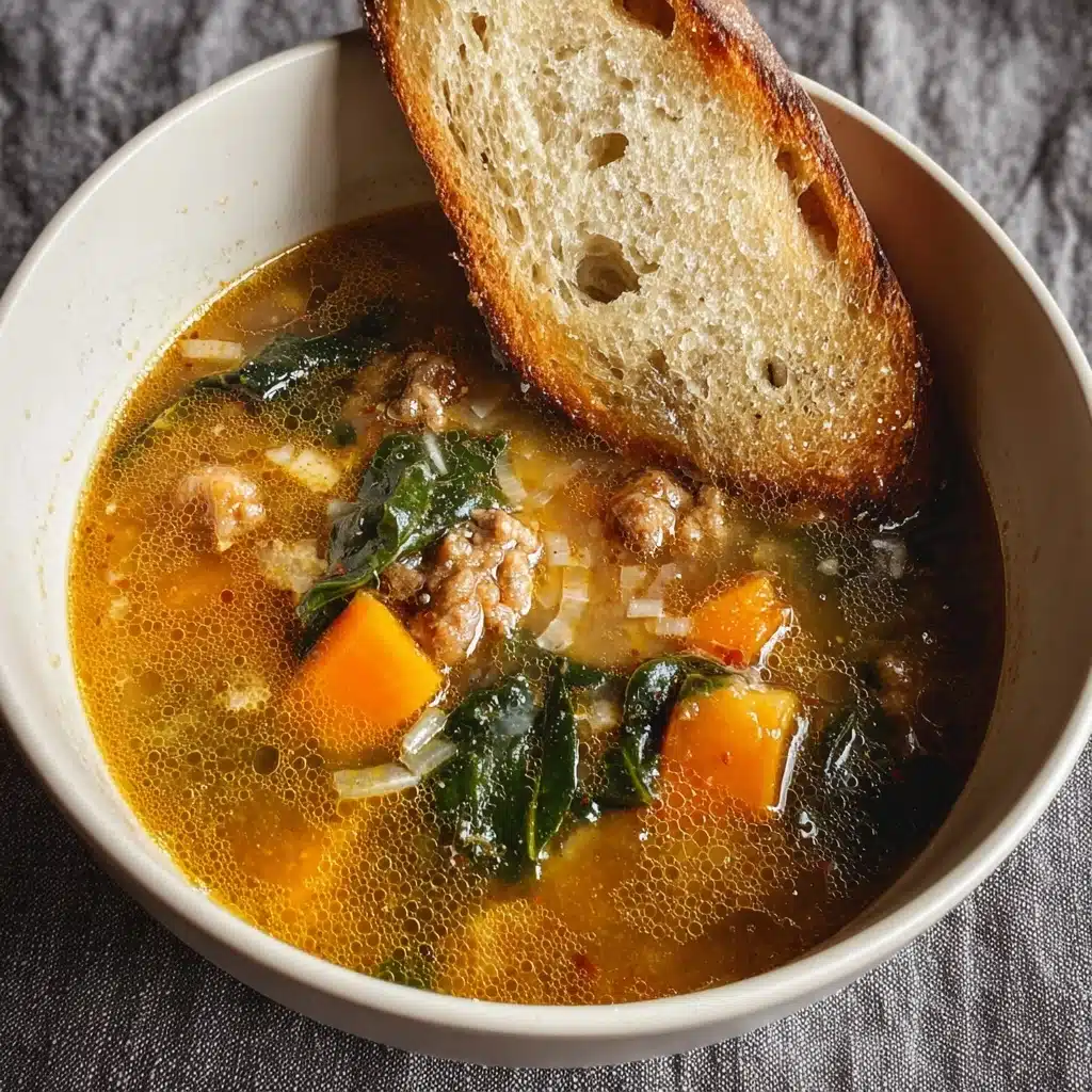 Sausage Sweet Potato & Kale Soup Recipe - Recipe Image