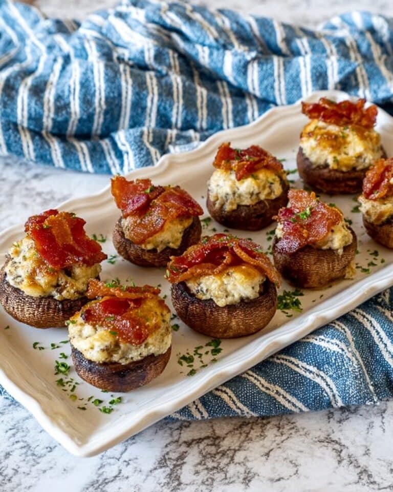 Smoky Stuffed Mushrooms Recipe