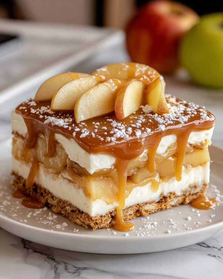 Caramel Apple Eclair Cake Recipe