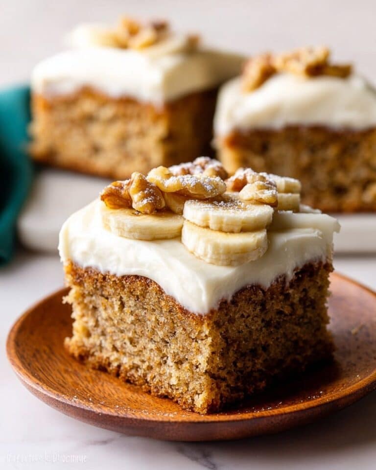 Banana Cake with Cream Cheese Frosting Recipe