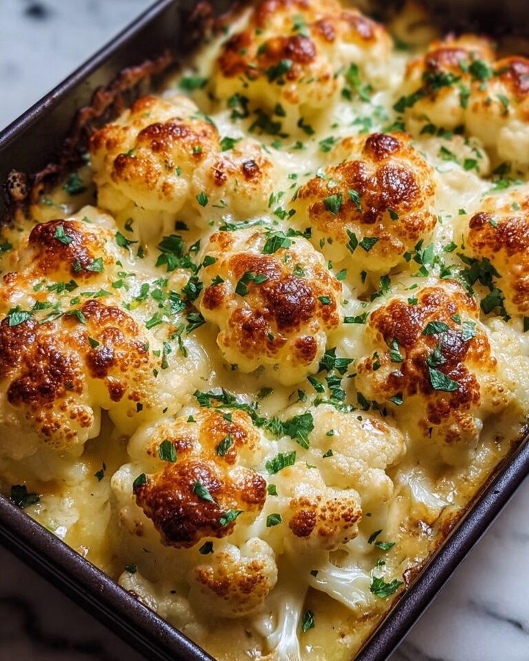 Baked Cheddar Cauliflower Recipe