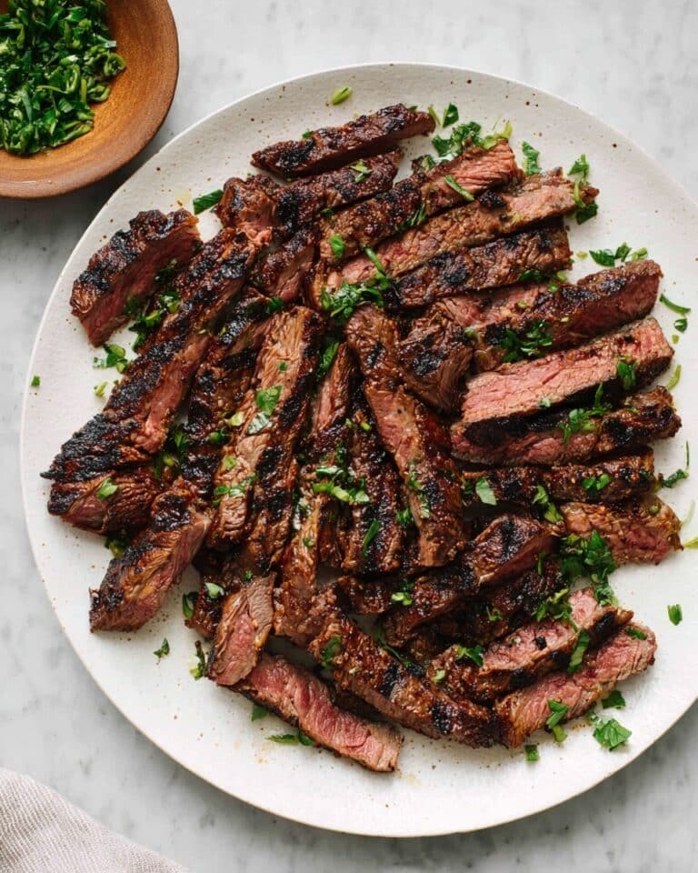 Charred and Juicy Marinated Skirt Steak Recipe