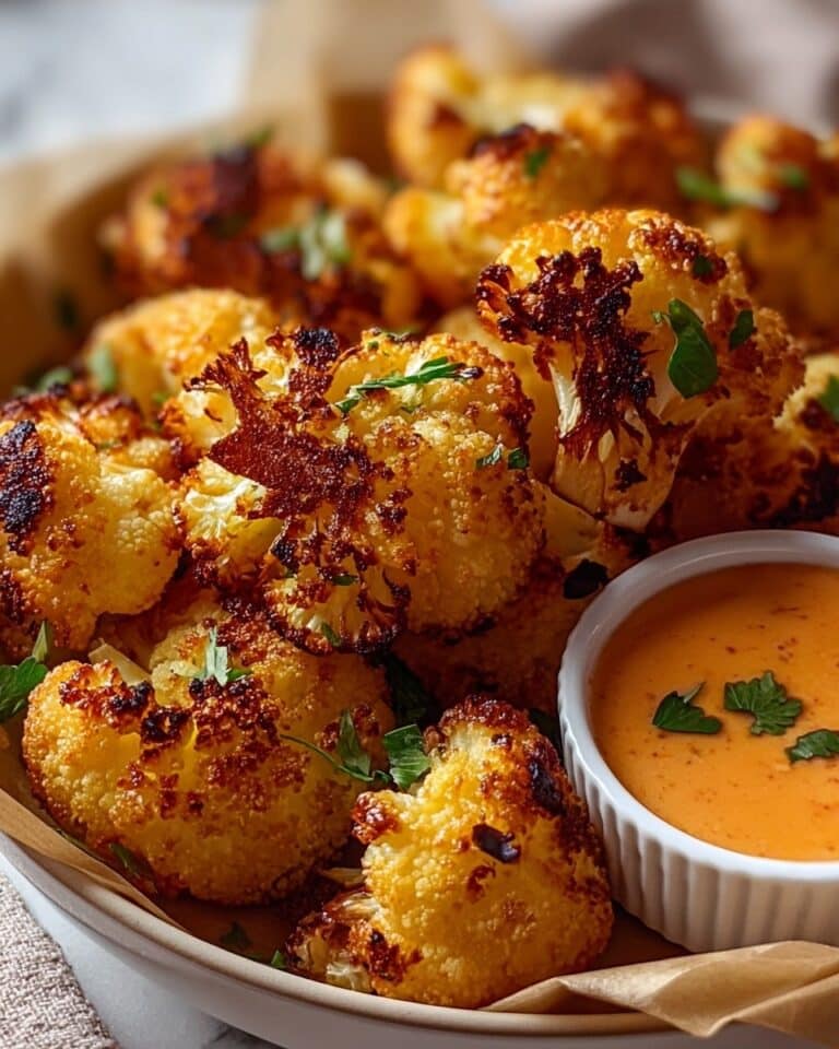 Oven-Roasted Cauliflower with Garlic, Paprika, and Parmesan Recipe