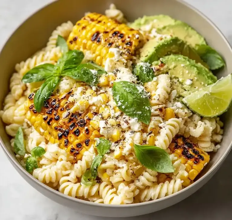 Creamy Street Corn Pasta Salad Recipe